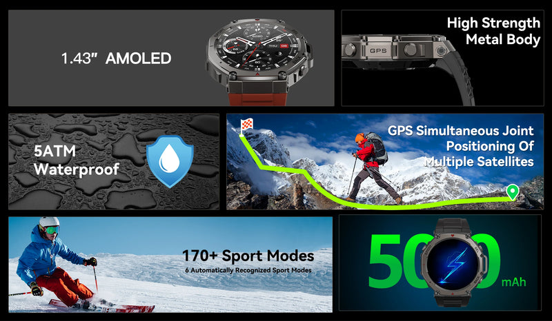2025 novo relógio inteligente militar embutido gps bússola barométrica altímetro 5atm à prova dwaterproof água esporte smartwatch masculino chamada bluetooth
