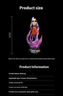 Dragon ball anime figura 25cm son goku ultra instinto super saiyan estatueta estátua de pvc modelo ornamento coleção presente brinquedo