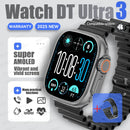 Novo dtultra 3 smartwatch 2.01 "tela amoled 32gb mp3 player bluetooth rede compartilhamento app loja inteligente ai relógio masculino 2025 original