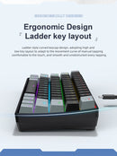 60% mini teclado mecânico com fio portátil, mini teclado APAYADO K61 com fio, 61 teclas Phantom RGB, preto, branco, vermelho, vermelho/azul interruptor