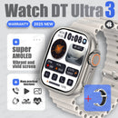 Dt ultra 3 smartwatch tela amoled 4gb mp3 mp4 player bluetooth rede compartilhamento app loja chatgpt inteligente ai relógio masculino sportwatch