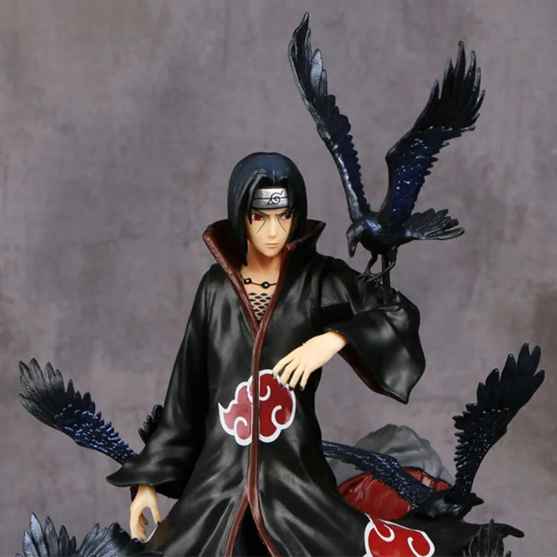 Naruto Anime Modelo Toy, Estátua Uchiha Itachi, Decoração para Casa Ornamento para Namorado, Presente Popular, 28cm