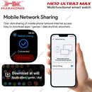 2025 hk10 ultra 3 max relógio inteligente original 4gb rom ai robô compartilhamento de rede amoled nfc bússola gps smartwatch para iso android