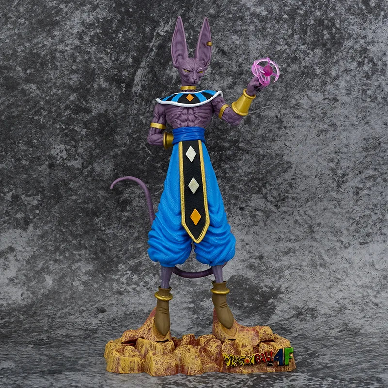 30cm dragon ball z figuras super deus da destruição cerveja figuras de ação coleção decoração modelo estátua brinquedos presente aniversário