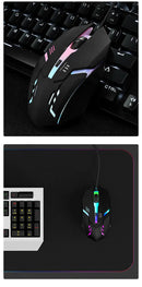 1 PC SOMENTE M01 Esportes LED Luminoso Retroiluminado USB Wired Gaming Mouse para Desktop PC Laptop Office Computer Gaming Mouse