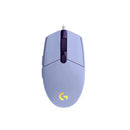 Logitech g102 mouse usb com fio mouse para jogos 8000 dpi tela de efeito óptico arco-íris para computador pc/mac e laptop
