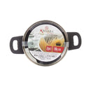 Casserole with glass lid Kinvara 16689B Silver 1,8 L 28 x 9 x 18 cm (6 Units)-2