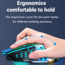 Rato sem fio recarregável para jogos, computador silencioso, bluetooth, 2.4g, usb, retroiluminação mecânica, pc gamer, mouse para computador