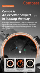 All-link Network smartwatch CDS9 4G 256GB de armazenamento, câmera rotativa integrada, aplicativo GPS WIFI, rastreador de frequência cardíaca, relógio esportivo