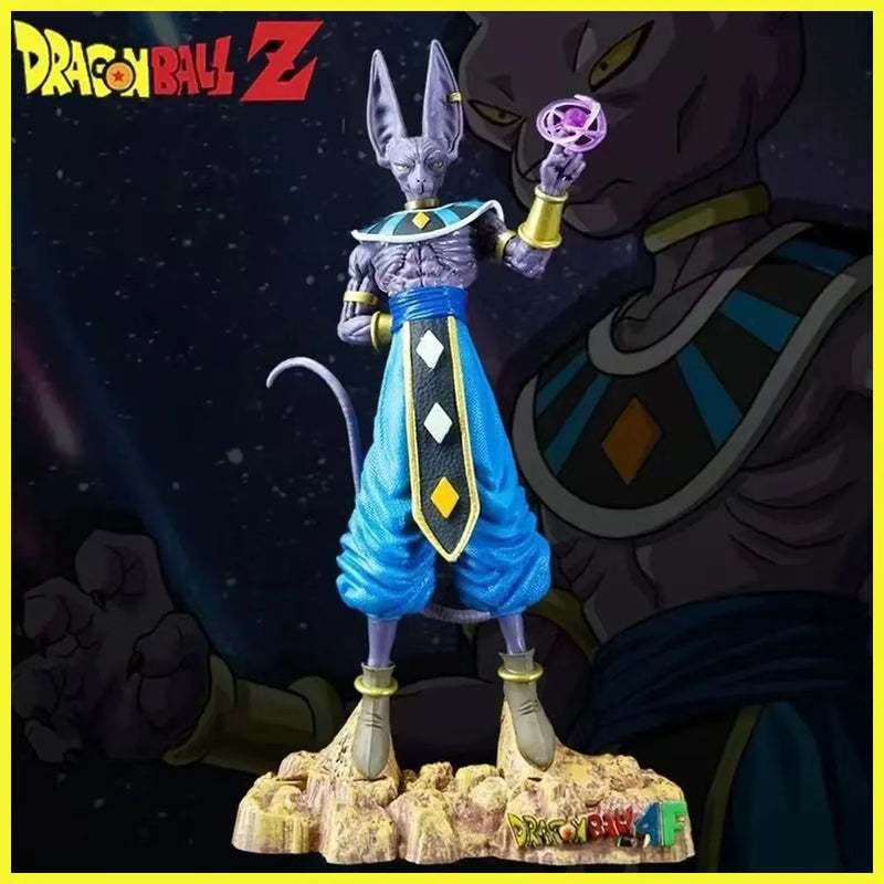 30cm dragon ball z figuras super deus da destruição cerveja figuras de ação coleção decoração modelo estátua brinquedos presente aniversário