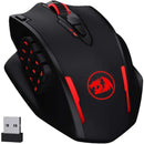 Redragon M913 Gaming 16000 DPI com fio 2,4 Ghz sem fio RGB mouse óptico para jogadores 16 botões programáveis, mouse preto/branco