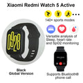 Xiaomi redmi relógio 5 ativo relógio inteligente bluetooth 5.3 oxigênio no sangue freqüência cardíaca suporta chamadas de voz bluetooth 2 "display lcd