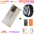 2025 hk10 ultra 3 max relógio inteligente original 4gb rom ai robô compartilhamento de rede amoled nfc bússola gps smartwatch para iso android