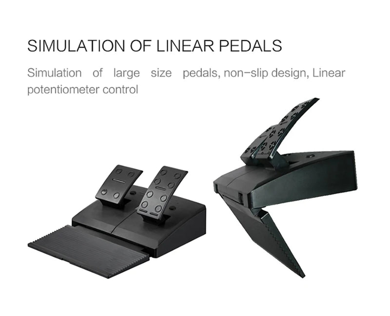 Pxn v3ii gaming volante pedal vibração controlador de jogo de corrida para xbox um para pc para ps3 ps4 para n-switch