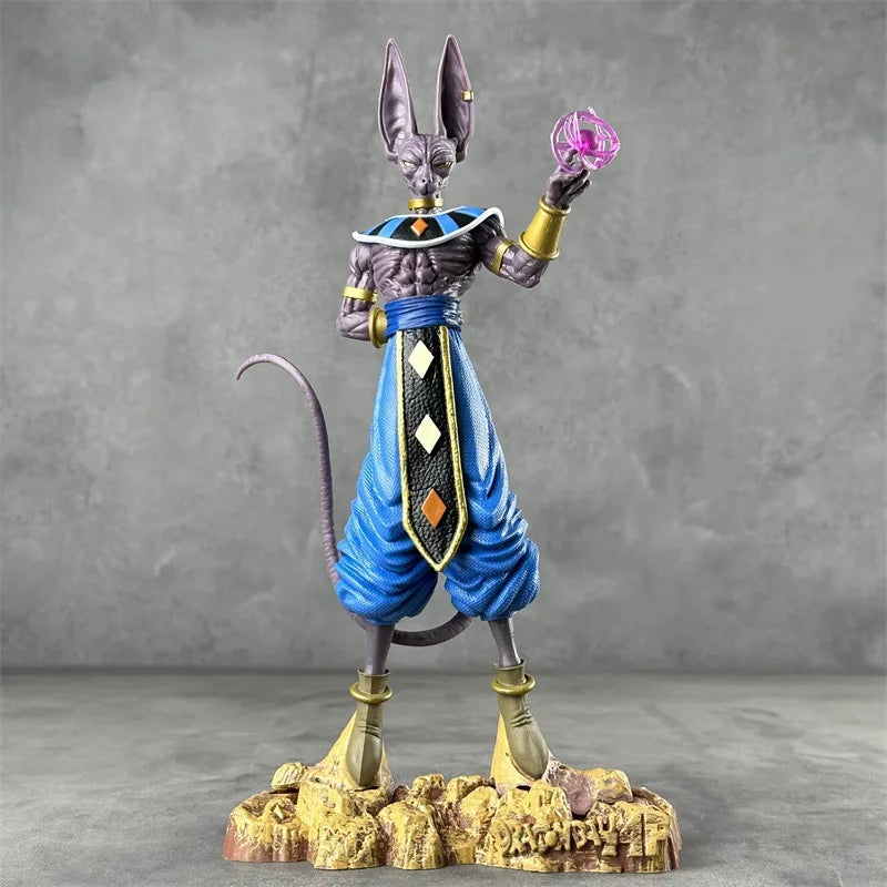30cm dragon ball z figuras super deus da destruição cerveja figuras de ação coleção decoração modelo estátua brinquedos presente aniversário
