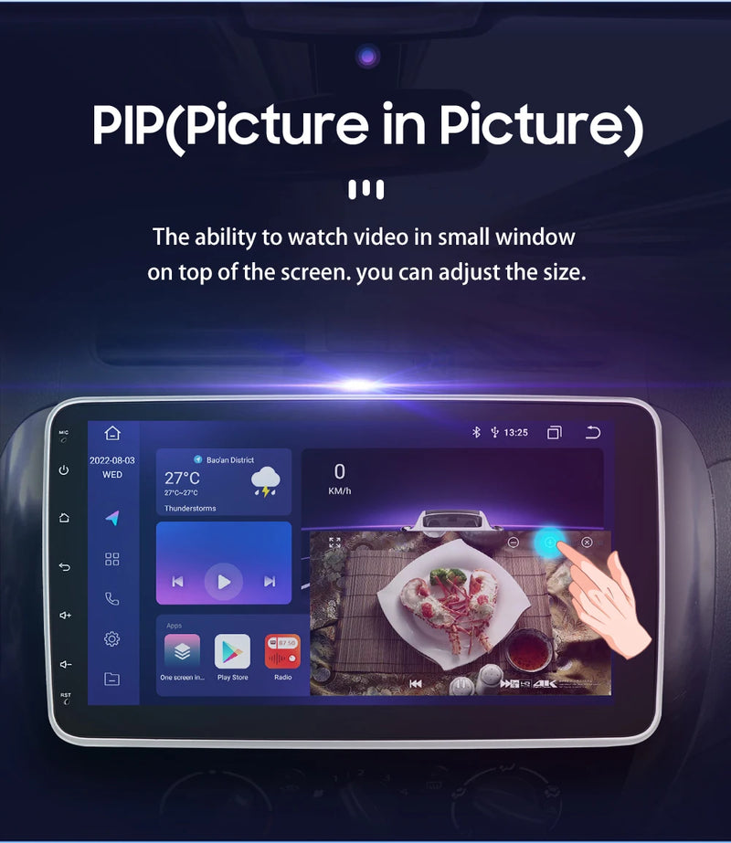 1 din android rádio estéreo do carro 10.1 girar tela de toque removível para universal carplay navegação gps bluetooth wifi autoradio