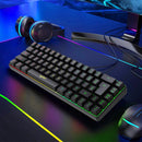 HXSJ-V200 Teclado com fio Mini Gaming, K68 RGB Streamer, membrana sem gestos de 19 teclas, sensação mecânica para jogo ou escritório