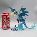 Pokémon Gk Super Charizard X Figura Anime, Pet Azul, Estátua Modelo Conversível Elfo, Decoração Desktop, Brinquedos de Aniversário para Crianças, 18cm