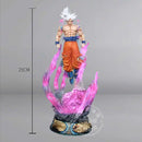 Dragon ball anime figura 25cm son goku ultra instinto super saiyan estatueta estátua de pvc modelo ornamento coleção presente brinquedo