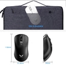Mouse gamer sem fio 2.4g, ergonômico, 800-1200-1600 dpi, recarregável, para escritório, pc, laptop, macbook pro