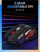 1 PC ITLY New Hyperspeed USB Gaming Mouse RGB Backlit Ergonômico Jogo Ratos 7D Esports Wired Mouse para PC portátil Gamer