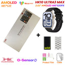 2025 hk10 ultra 3 max relógio inteligente original 4gb rom ai robô compartilhamento de rede amoled nfc bússola gps smartwatch para iso android