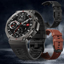 2025 novo relógio inteligente militar embutido gps bússola barométrica altímetro 5atm à prova dwaterproof água esporte smartwatch masculino chamada bluetooth