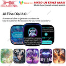 2025 hk10 ultra 3 max relógio inteligente original 4gb rom ai robô compartilhamento de rede amoled nfc bússola gps smartwatch para iso android