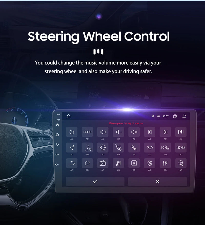 1 din android rádio estéreo do carro 10.1 girar tela de toque removível para universal carplay navegação gps bluetooth wifi autoradio