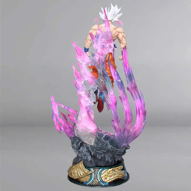 Dragon ball anime figura 25cm son goku ultra instinto super saiyan estatueta estátua de pvc modelo ornamento coleção presente brinquedo