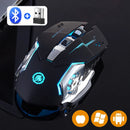 Rato sem fio recarregável para jogos, computador silencioso, bluetooth, 2.4g, usb, retroiluminação mecânica, pc gamer, mouse para computador