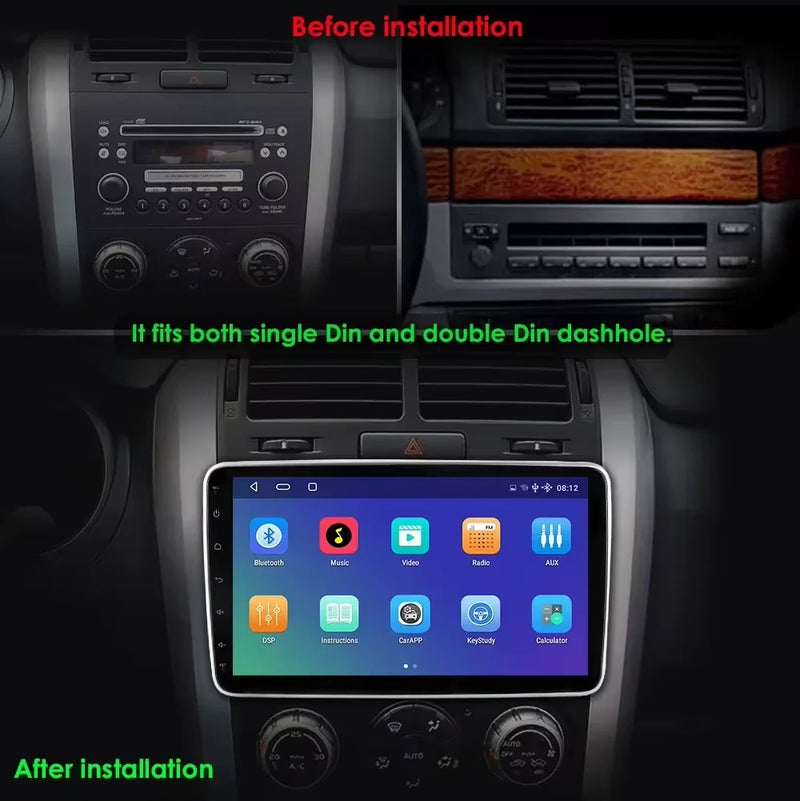 1 din android rádio estéreo do carro 10.1 girar tela de toque removível para universal carplay navegação gps bluetooth wifi autoradio