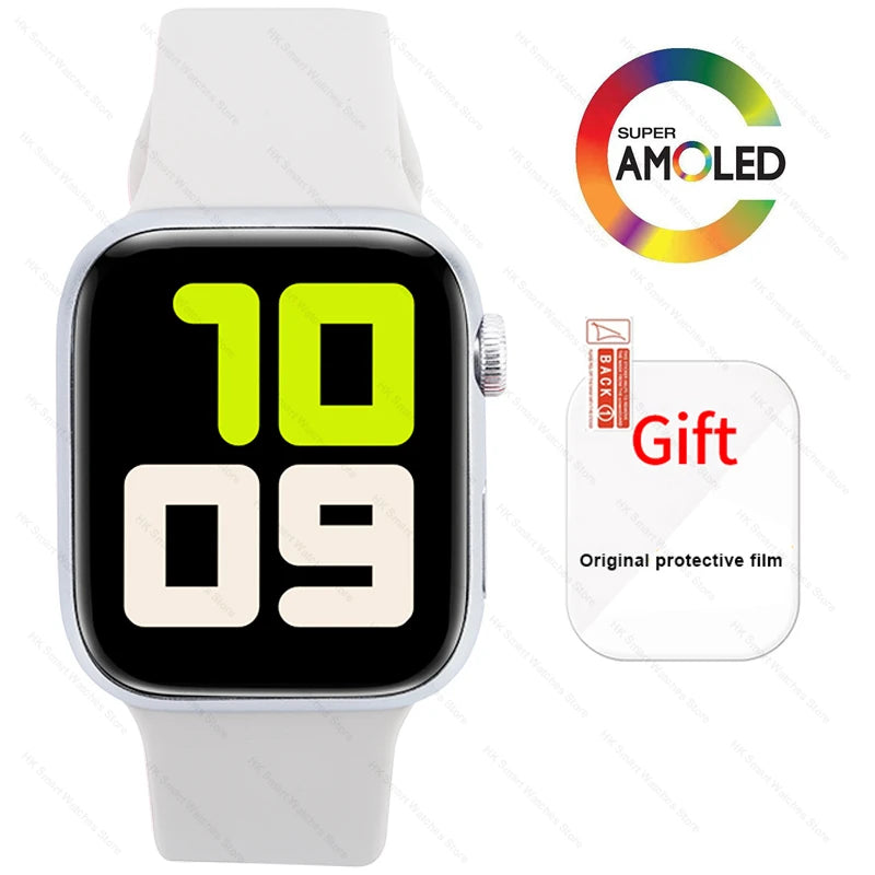 Novo olá relógio 3 pro plus relógio inteligente série 9 45mm hd amoled 4g rom nfc bússola relógio bluetooth chamada smartwatch 2024 das mulheres dos homens