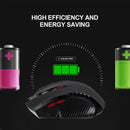 Mouse sem fio 2.4g, receptor usb, 6 botões, profissional, óptico, sem fio, usb, rolagem direita, para laptop, pc gamer