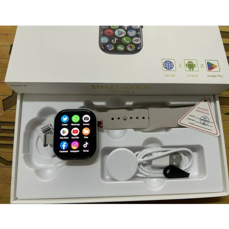 4g versão celular vp99 smartwatch 2.29 ''5g android relógio inteligente com freqüência cardíaca pressão arterial função de oxigênio no sangue gps wifi