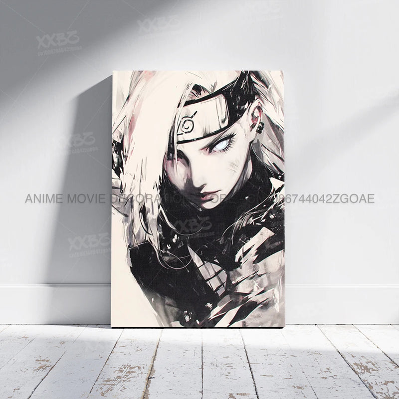 Anime uzumaki naruto lona hd imprime imagem uchiha sasuke arte de parede pintura decoração para casa hatake kakashi cartaz sem moldura