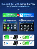 Android Auto Wireless Android 13.0 TV Box CarlinKit Portátil CarPlay AI Box Wireless CarPlay Suporte para reprodução de vídeo para Netflix YouTube Volkswagen Audi Golf Mercedes Benz Ford Fiat Toyota etc.