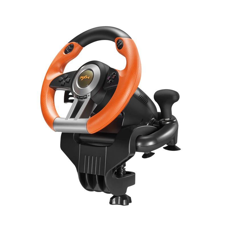Pxn v3ii gaming volante pedal vibração controlador de jogo de corrida para xbox um para pc para ps3 ps4 para n-switch