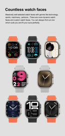 Dt ultra 3 smartwatch tela amoled 4gb mp3 mp4 player bluetooth rede compartilhamento app loja chatgpt inteligente ai relógio masculino sportwatch