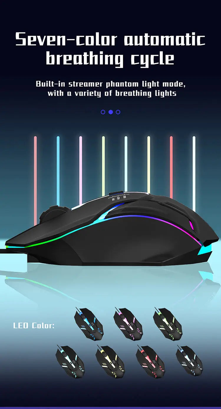 1 PC SOMENTE M01 Esportes LED Luminoso Retroiluminado USB Wired Gaming Mouse para Desktop PC Laptop Office Computer Gaming Mouse