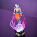 24cm anime dragon ball pode emitir figura de luz ultra instinto son goku saiyan pvc escultura boneca decoração modelo coleção presentes