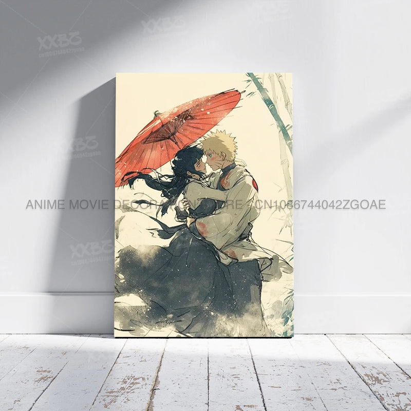 Anime uzumaki naruto lona hd imprime imagem uchiha sasuke arte de parede pintura decoração para casa hatake kakashi cartaz sem moldura