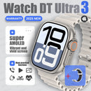 Novo dtultra 3 smartwatch 2.01 "tela amoled 32gb mp3 player bluetooth rede compartilhamento app loja inteligente ai relógio masculino 2025 original