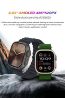 HK10 ULTRA-A 2.02 polegadas Novo relógio de inteligência multifuncional Bluetooth Compartilhamento de rede Navegação GPS NFC e pagamento duplo