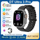 2025 novo original dt ultra 3 relógio inteligente homem 49mm amoled 32g rom chat gpt nfc bússola bt chamada esporte gps pista relógio esportivo feminino