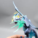 Pokémon Gk Super Charizard X Figura Anime, Pet Azul, Estátua Modelo Conversível Elfo, Decoração Desktop, Brinquedos de Aniversário para Crianças, 18cm