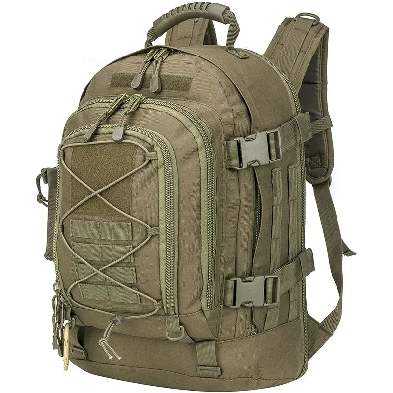 LQARMY-Militar Tático Mochila, Exército Molle Assalto Mochila, Viagem ao ar livre Caminhadas Mochilas, Camping e Caça, 60L