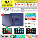 Android Auto Wireless Android 13.0 TV Box CarlinKit Portátil CarPlay AI Box Wireless CarPlay Suporte para reprodução de vídeo para Netflix YouTube Volkswagen Audi Golf Mercedes Benz Ford Fiat Toyota etc.