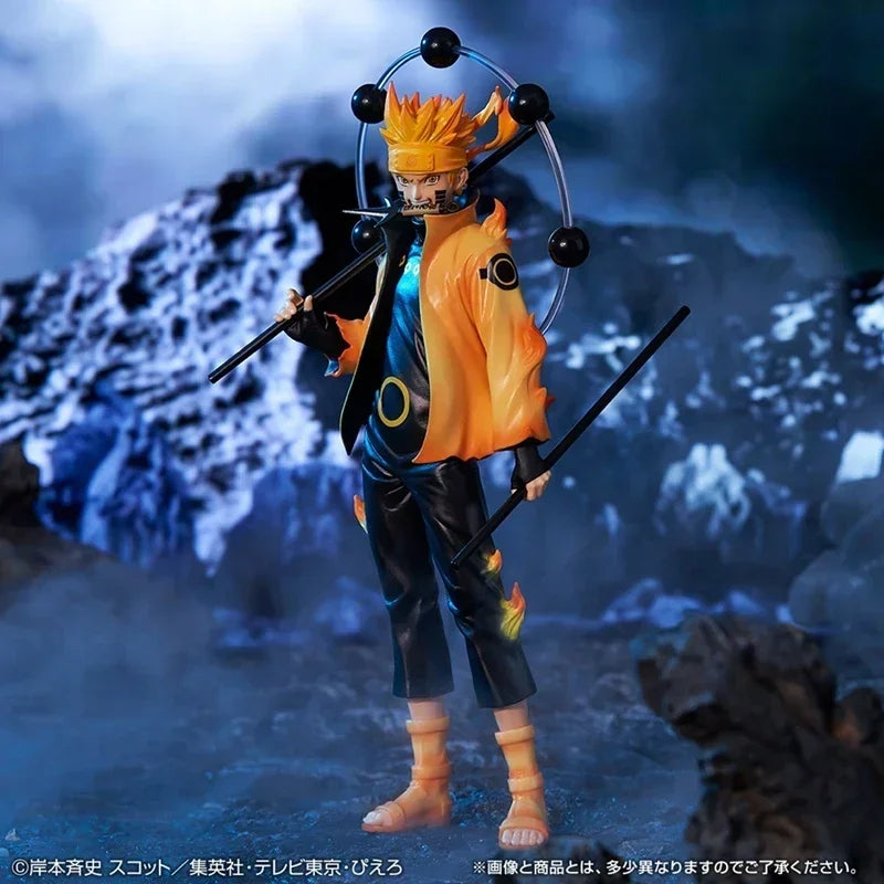Naruto Shippuden – Figura de Ação 20 cm (Sasuke, Kakashi, Minato) | Bandai Colecionável