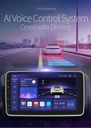 1 din android rádio estéreo do carro 10.1 girar tela de toque removível para universal carplay navegação gps bluetooth wifi autoradio